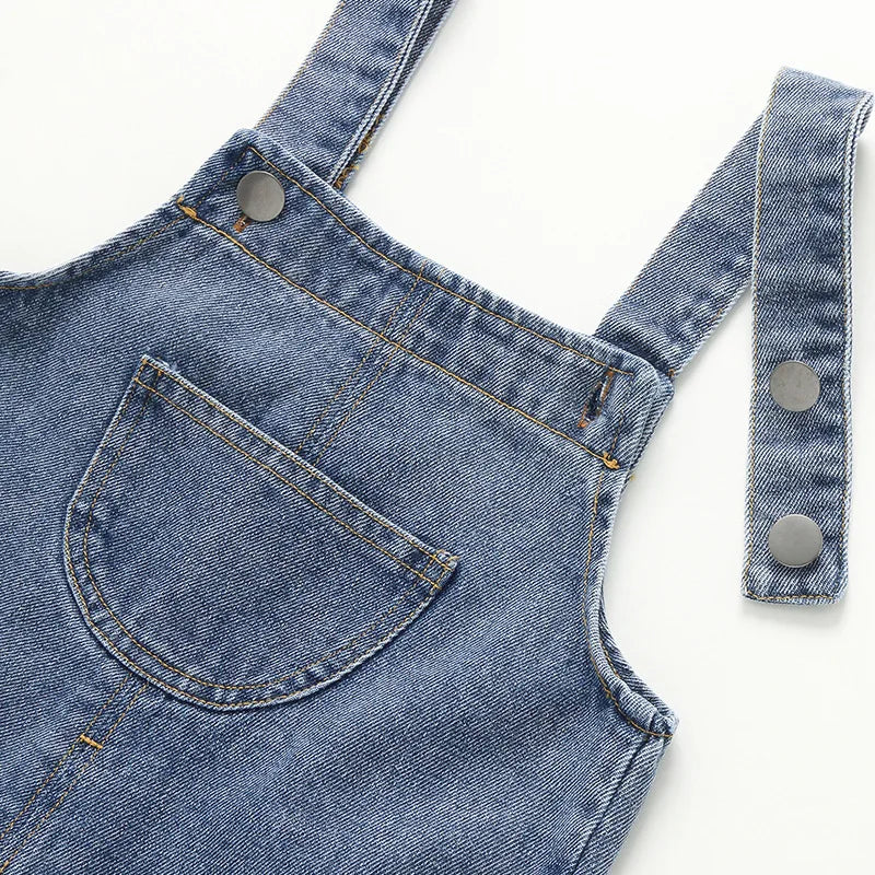 Denim Overall Romper
