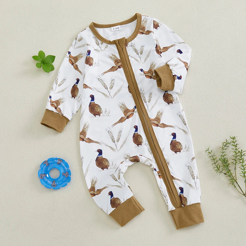 Bird Wheat Romper