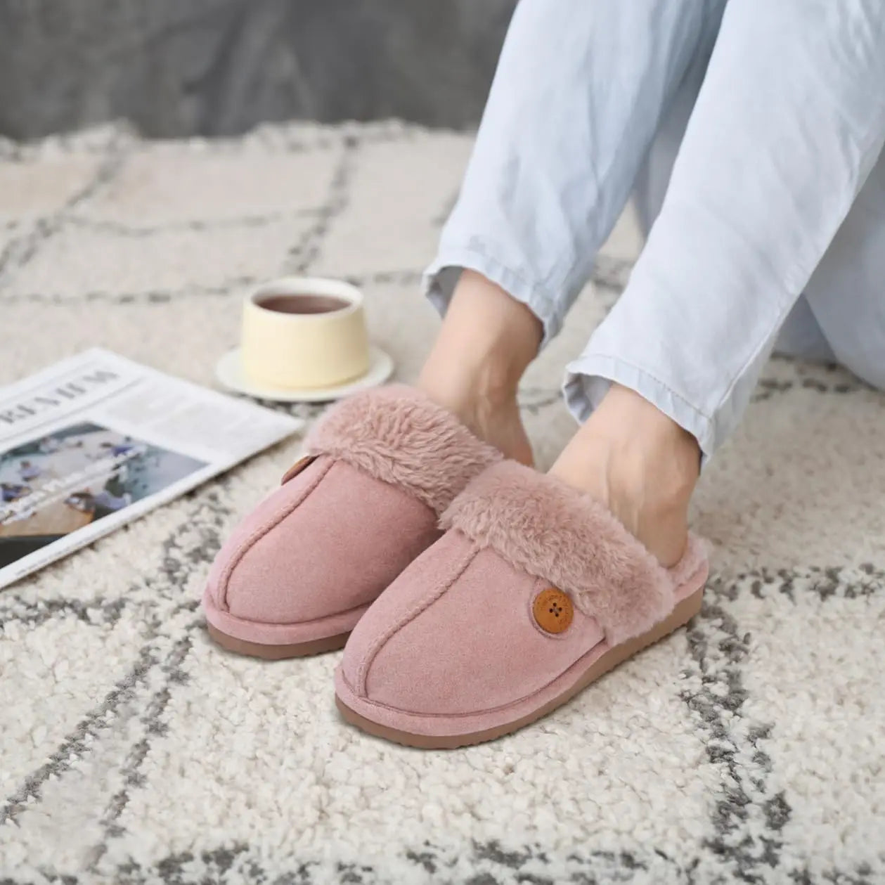 Fur Slipper Winter Warm Indoor Shoes
