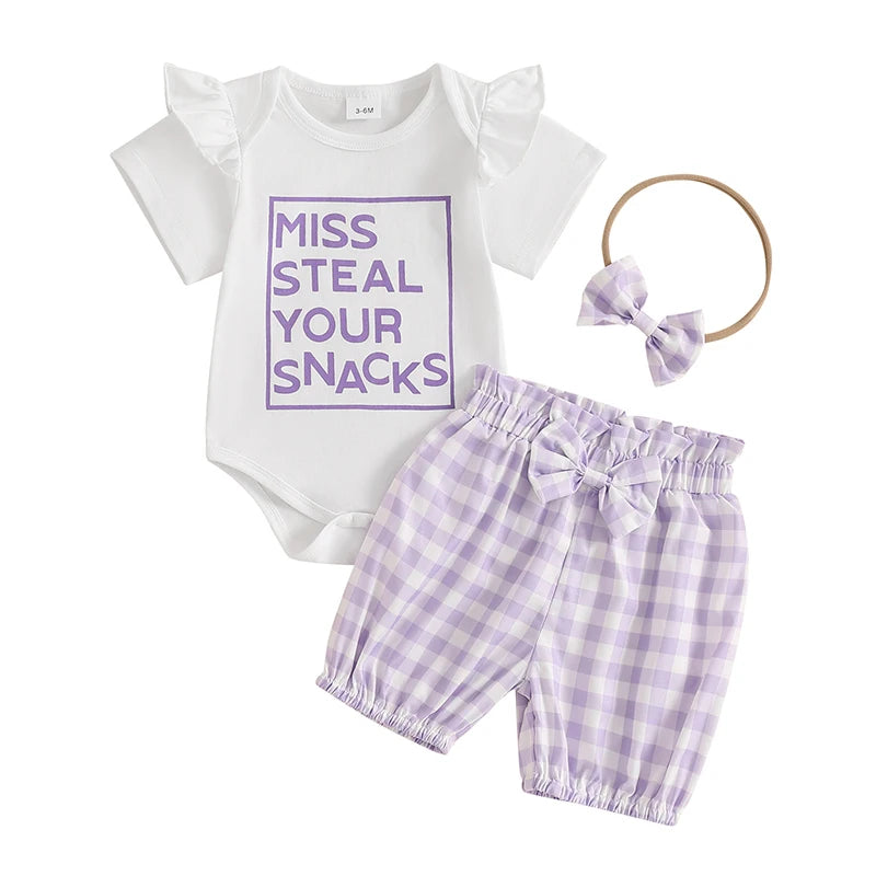 3 Piece Plaid Summer Outfit