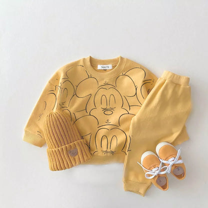 3 Piece Pooh Knitted Waffle Tracksuit
