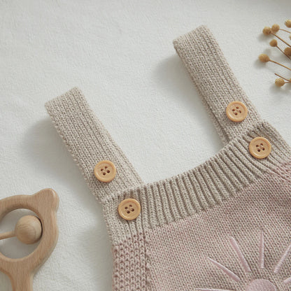 Knitted Sun Embroidered