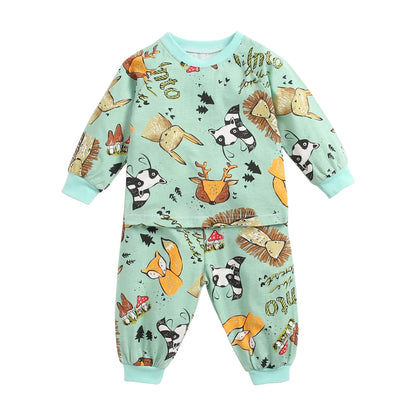 2 Piece Cartoon Autumn Suit