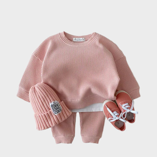 3 Piece Knitted Waffle Tracksuit