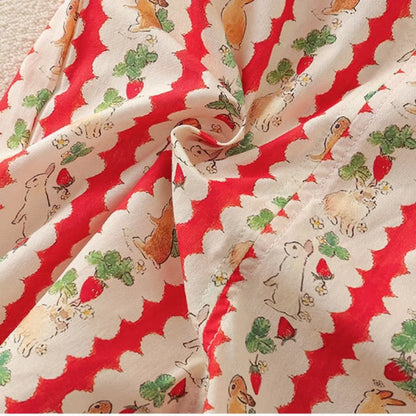 Romper with Rabbit Doll Collar