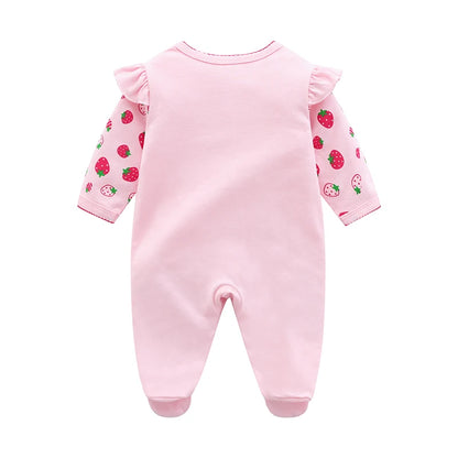 Strawberry Long-Sleeved Jumpsuit