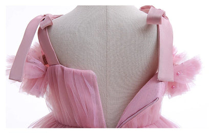 Mesh Bow Sling Baby Dress