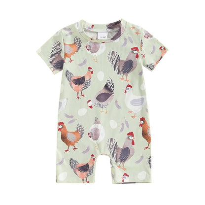 Floral & Fauna Farm Romper