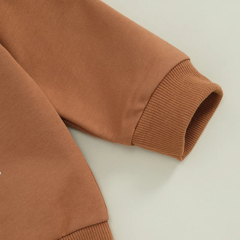 2 Piece Set Rugby Long Sleeve with Sweatshirt Pants