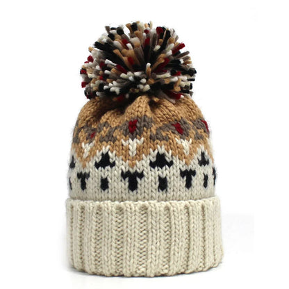Geometric Thicken Knitted Hat