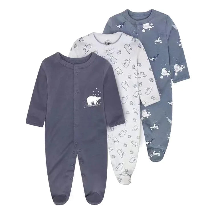 3 Pieces Essential Newborn Jumpsuit