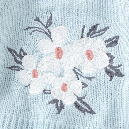 Snowflakes Embroidered Floral Bodysuit