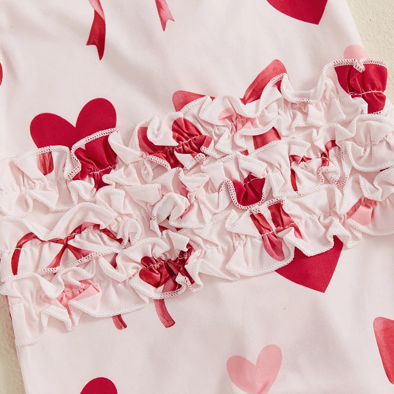 2 Piece Bow Heart Jump Suit