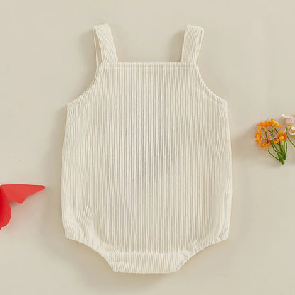 Sleeveless Embroidery Ladybug Bee Fruit