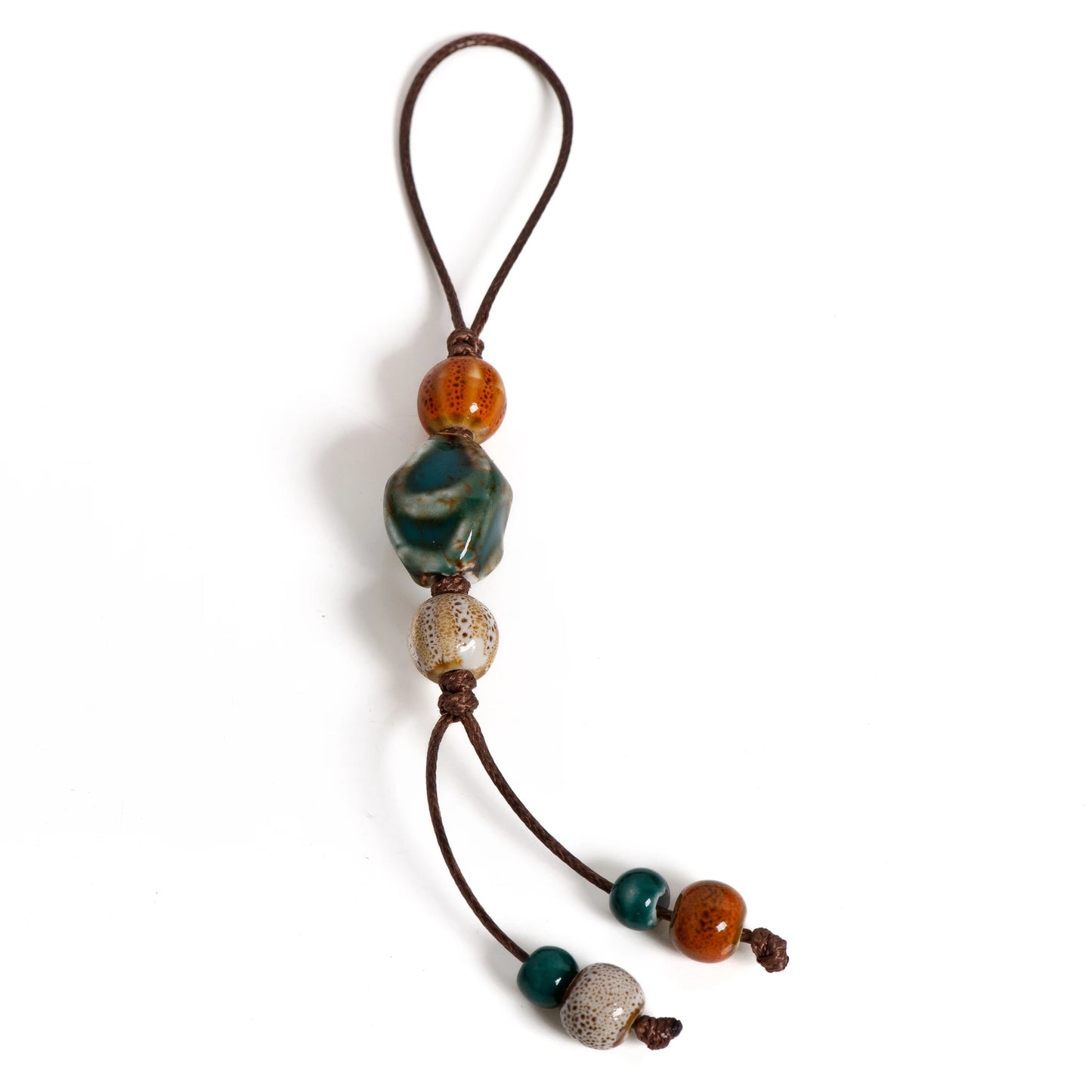 Vintage Ceramic Peach Charm