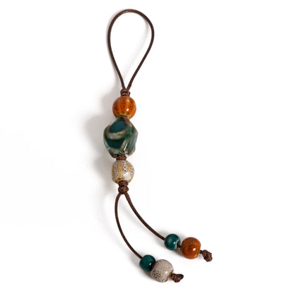 Vintage Ceramic Peach Charm