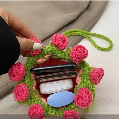 Rose Bouquet Weave Bag