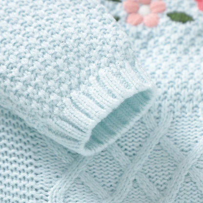 Sweet Floral O-neck Growsuit