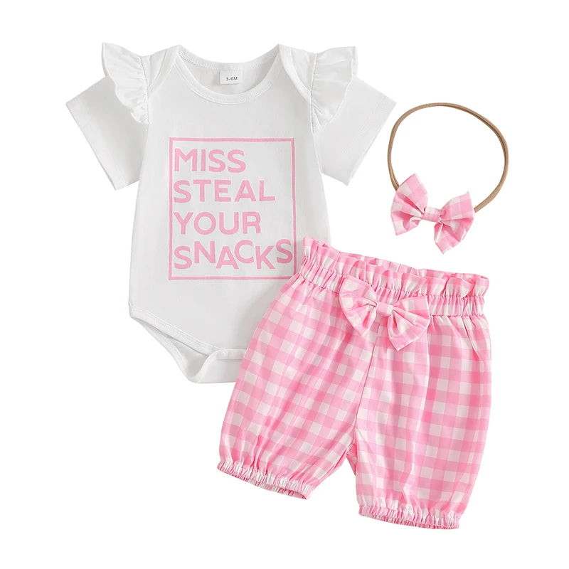 3 Piece Plaid Summer Outfit