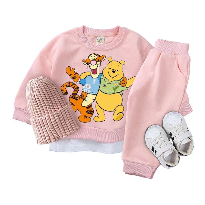 3 Piece Winnie the Pooh Knitted Tracksuit