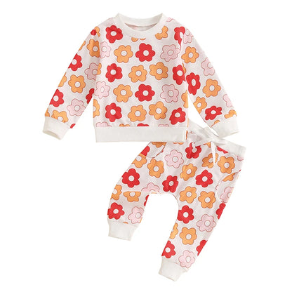 2 Pieces Floral  Suit