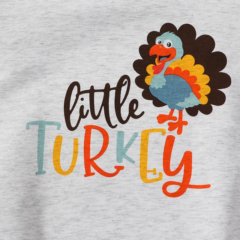 Thanksgiving Casual Long Sleeve Bodysuit