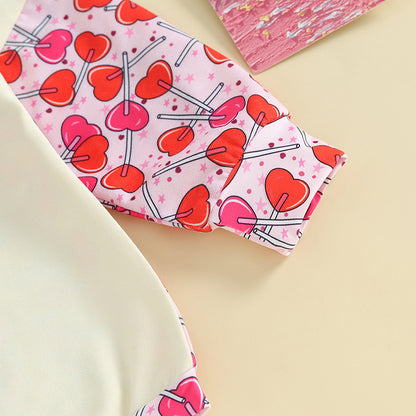 Valentine Heat Lollipop Bodysuit