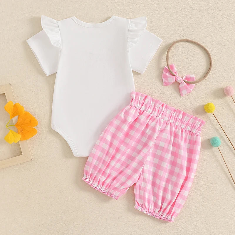 3 Piece Plaid Summer Outfit