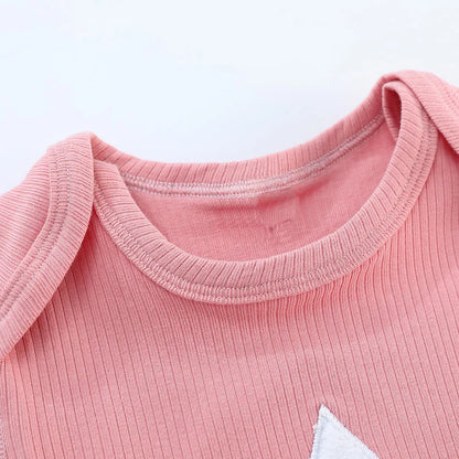 Long Sleeve Cotton Star Jumpsuit Footies Overall