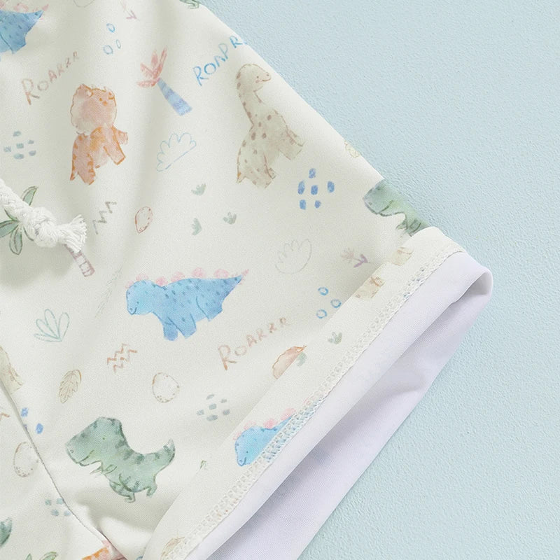 Maillot de bain à motifs floraux et fauniques