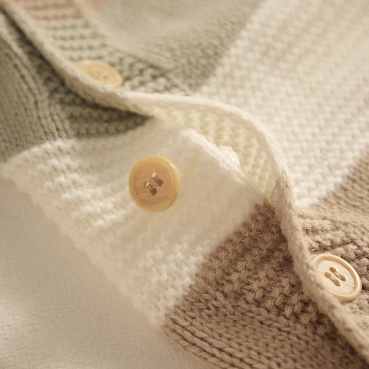 Knitted Long Sleeve Striped Jumpsuit