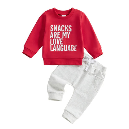 2 Piece Love Snacks Outfit