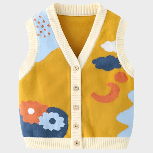 Autumn Cartoon Colorful Vest