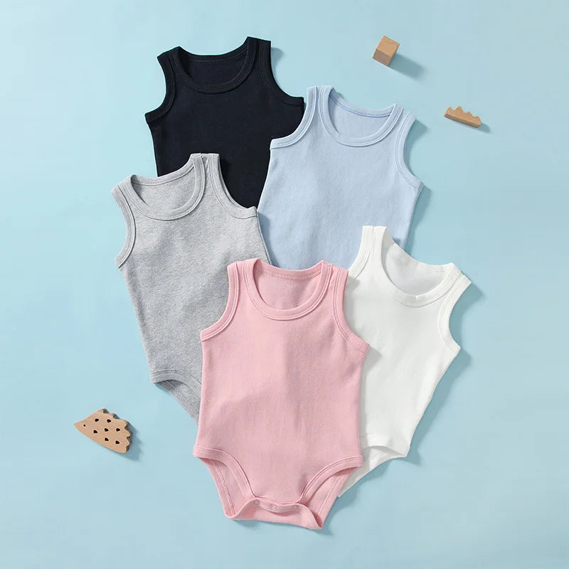 Sleeveless Onesie Vest Bodysuit