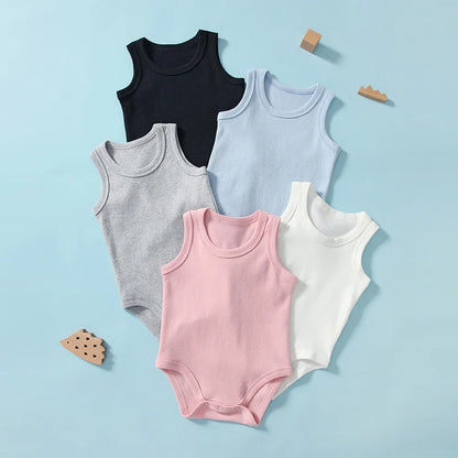 Sleeveless Onesie Vest Bodysuit