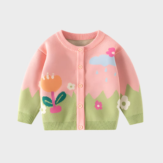 Floral Autumn Knitted Sweater