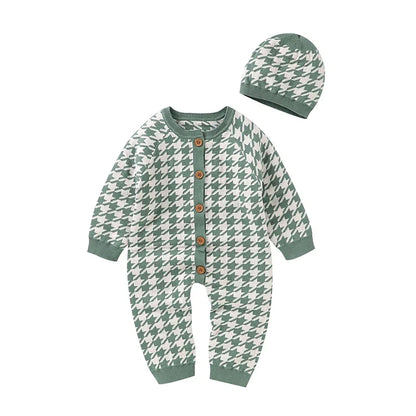 2 Piece Fashion Knitted Grow suit