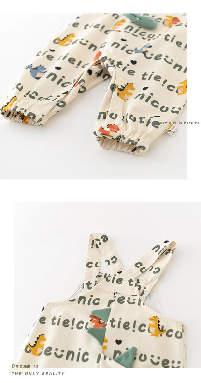 Cartoon Dinosaur Jumpsuit Overall