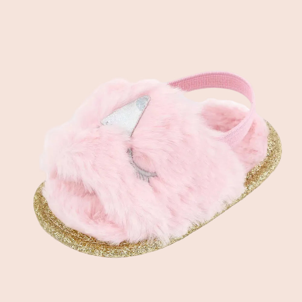 Faux Fur Newborn Shoe