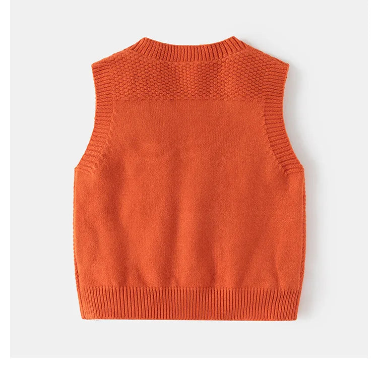 Gilet en tricot à col en V slim