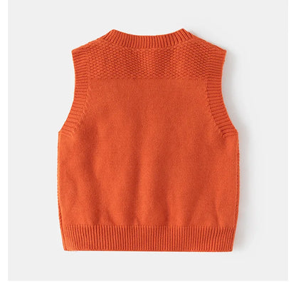 Gilet en tricot à col en V slim