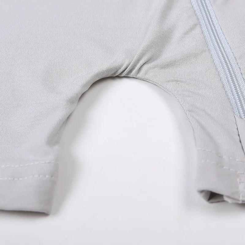 Combinaison à manches courtes en bambou