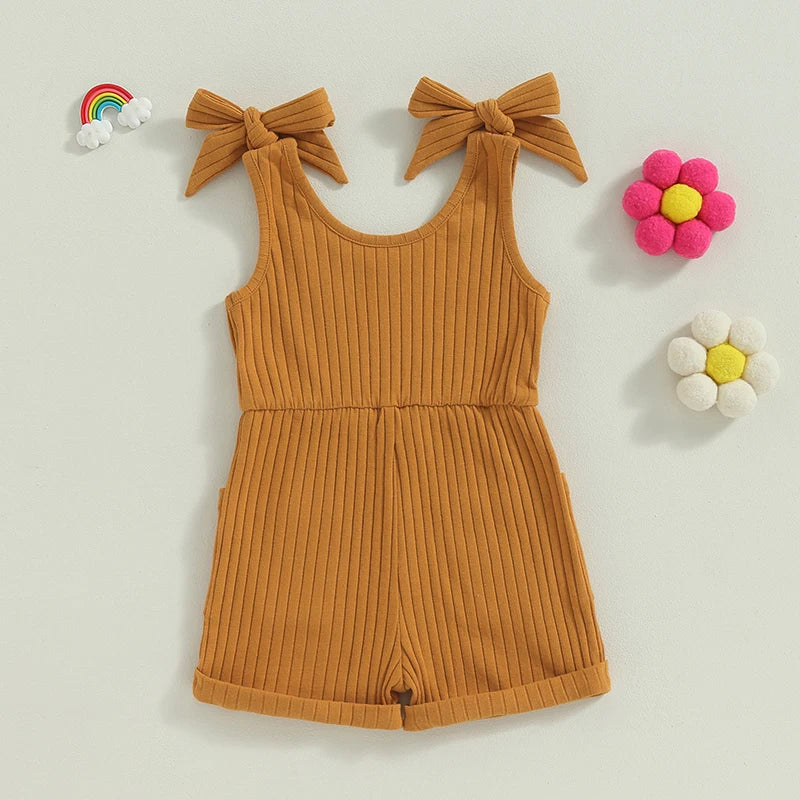 Sleeveless Ribbed Romper