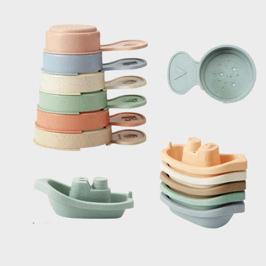 Stackable Bath Boats Toy