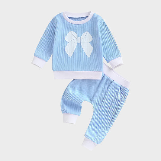 2 Piece Bowknot Waffle Set