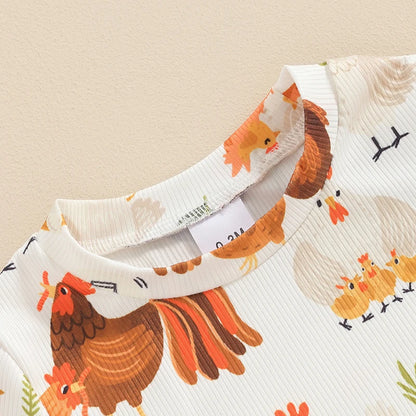 Floral & Fauna Farm Romper