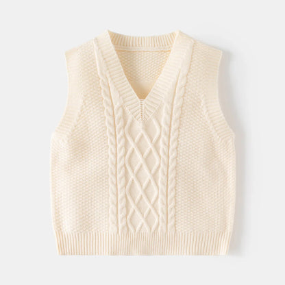 Gilet en tricot à col en V slim