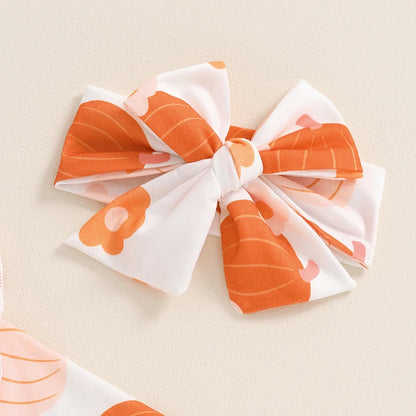 Pumpkin Long Sleeve Floral Suit