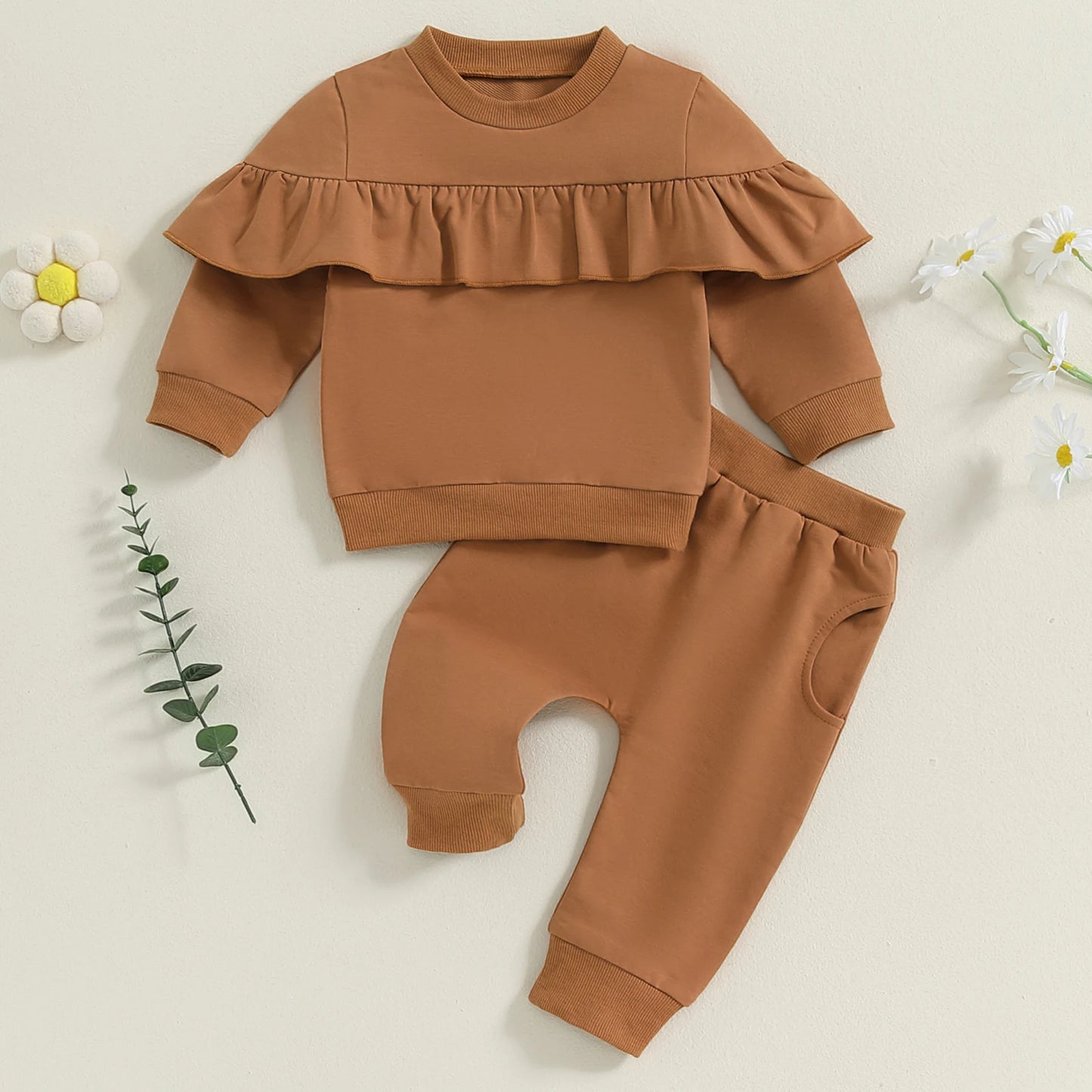 Ensemble 2 pièces pour bébé fille - Tenue d'automne