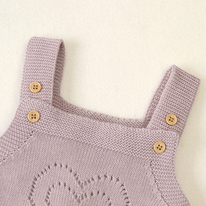 Heart-shaped Sleeveless Romper